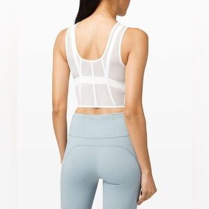 Lululemon Femme Force Crop Tank
White